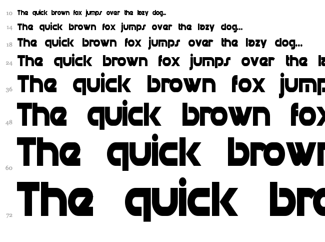 Datacron font waterfall